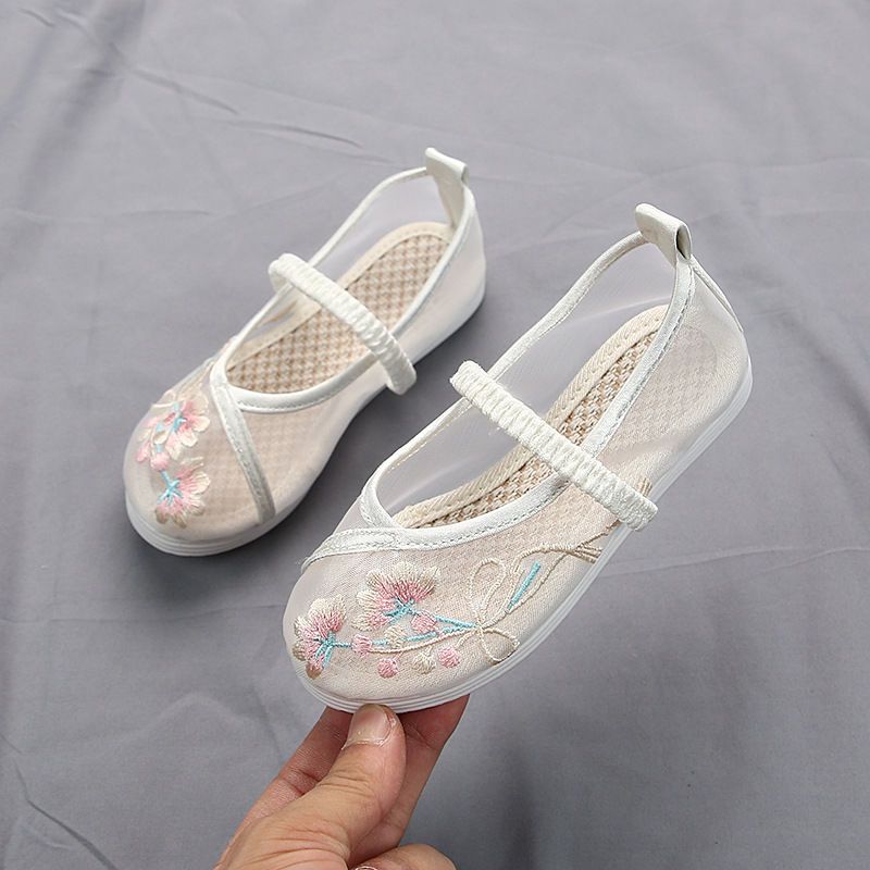 图书>保健/养生>女性/儿童>图书其它>女童绣花鞋网鞋中国风舞蹈鞋儿童