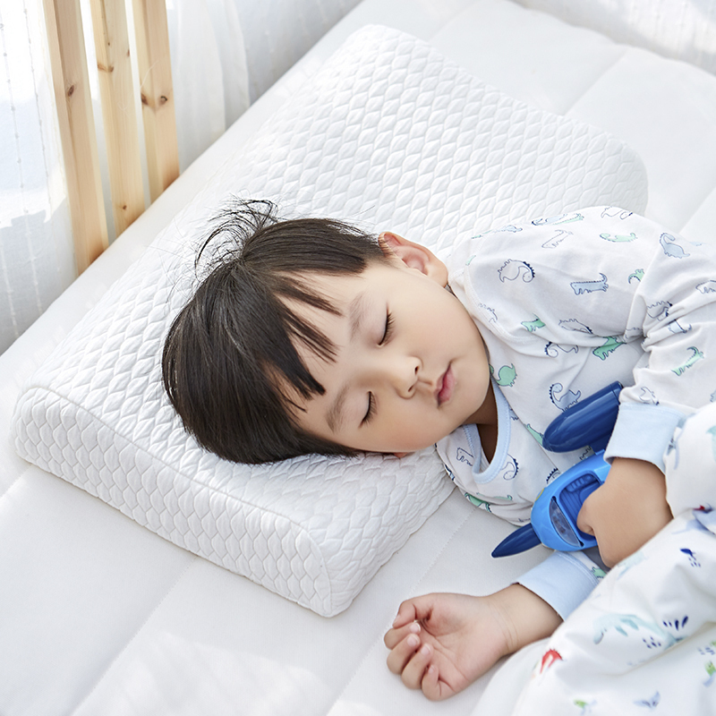 苏宁极物 泰国天然乳胶枕头 护颈安眠抗菌防螨(儿童护颈款)