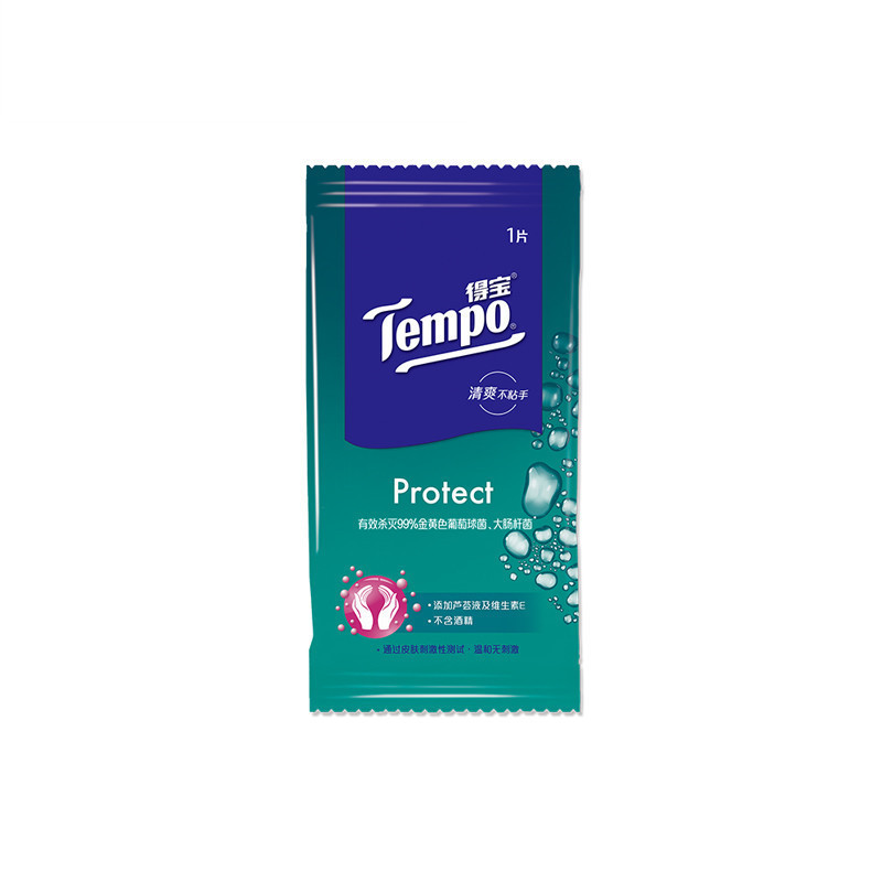 Tempo/得宝 湿巾 卫生湿巾 10片装*1包 湿纸巾