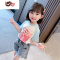绿彩虹光女童短袖t恤2022新款小童时髦宽松半袖女宝宝洋气夏装韩版上衣潮tT恤