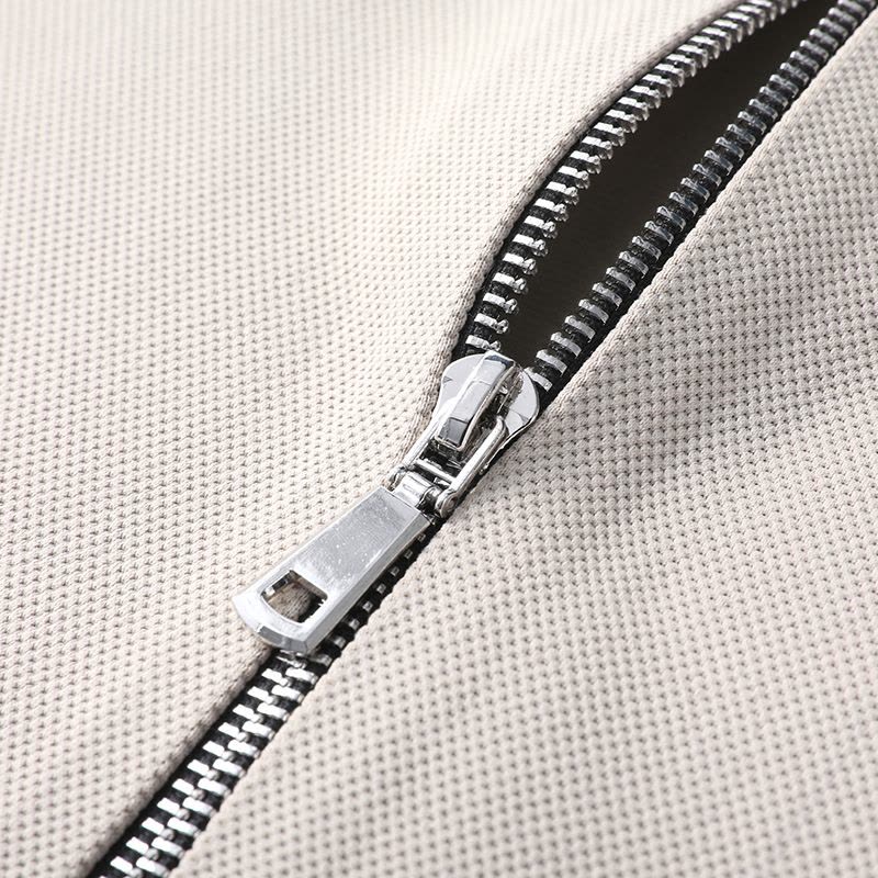 南极人2024秋季新品纯色男士翻领夹克衫外套单层无痕磨毛拉链男装图片