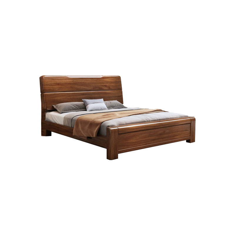 中豫鑫泽 ZYXZ4022721实木床1.5米单人床胡桃木