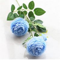 5枝装仿真牡丹花玫瑰花束家居客厅落地装饰干花假花绢花摆件