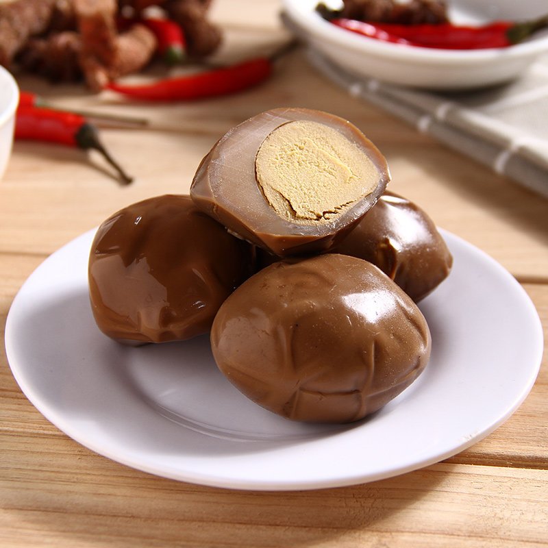 乡巴佬卤蛋乡吧佬五香卤鸡蛋无壳黑鸡蛋零食5