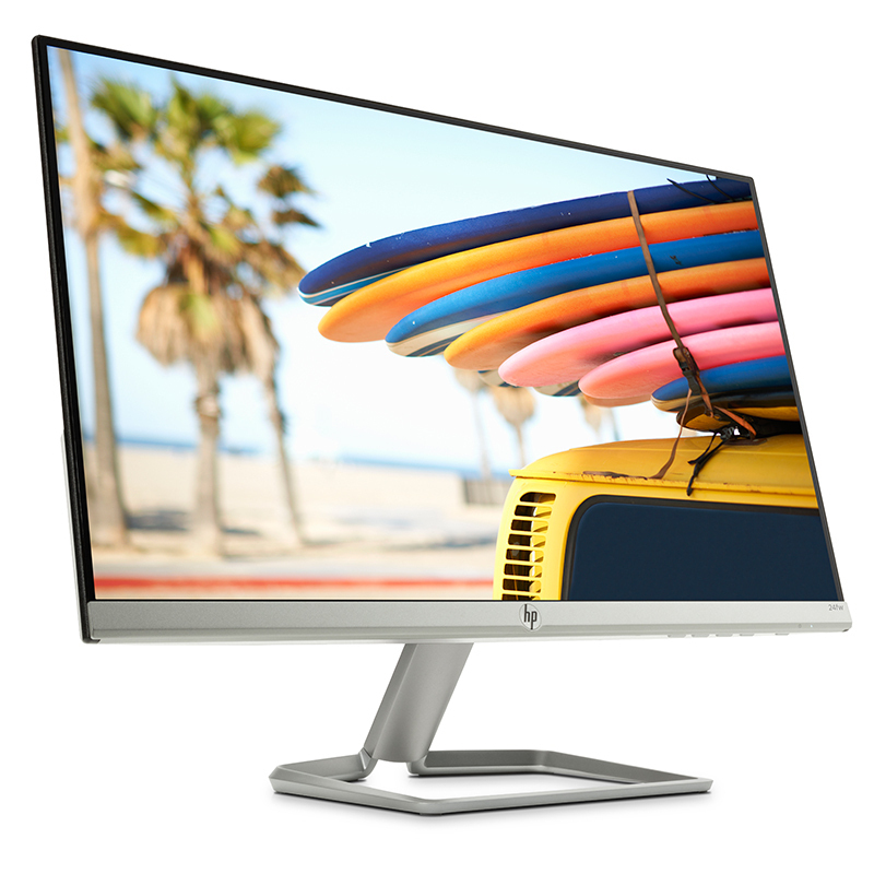 惠普(HP)24FW 23.8英寸IPS 高性能娱乐家用办公纤薄机身电脑高清大屏显示屏显示器 白色高清大图