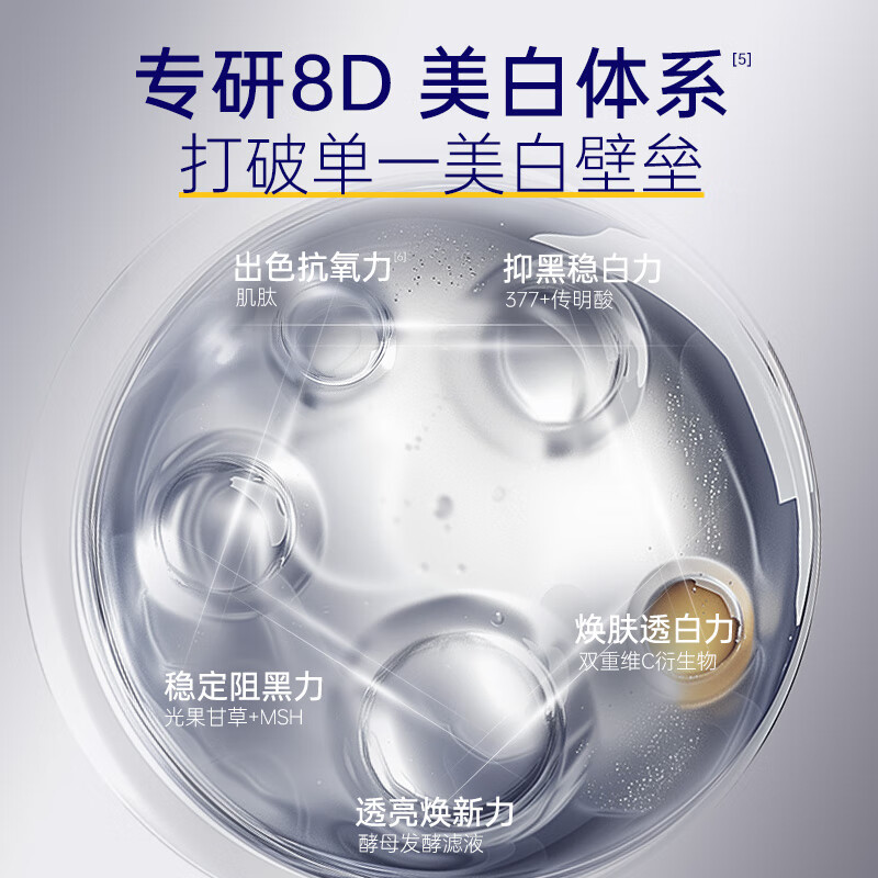 肌肤未来 美白特证净白淡斑精华液 1.5g*30支/盒高清大图