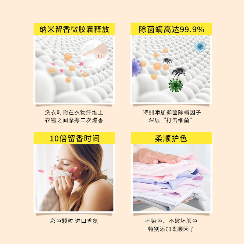 朴物大美(Puwubeauty)双色衣物留香珠珞珈樱花200g+理想盛夏200g高清大图