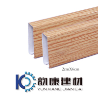 韵康顺铝方通 苏宁易购 20*60*0.5木纹铝方通 型号:YK-001