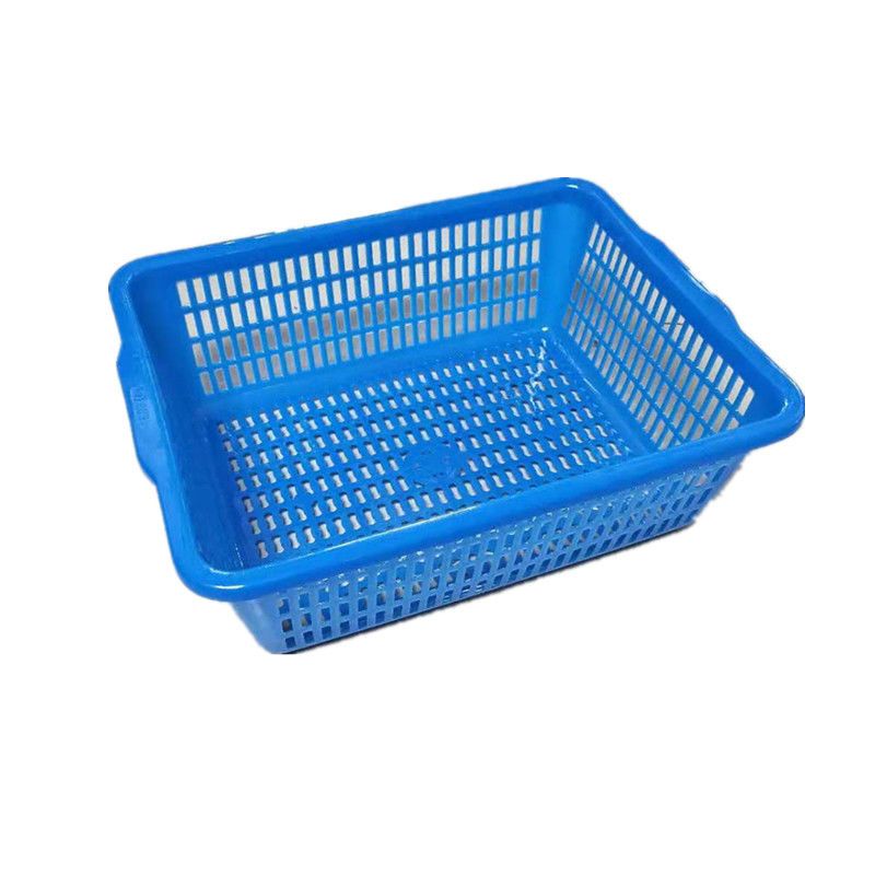 塑料框筐篮子长方形洗蔬菜蓝收纳筐加厚整理周转厨房沥水家用大号白3