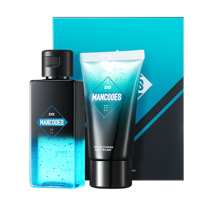 【内蒙地区可发】左颜右色男士星品礼遇套盒沐浴露50g+洁面乳50g