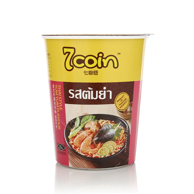七咔呢(7coin)方便面冬荫功味杯面70g/杯 泰国原装进口