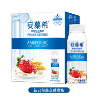 伊利安慕希 希腊风味酸奶 高端颗粒系列 草莓+燕麦200g*10盒/礼盒装