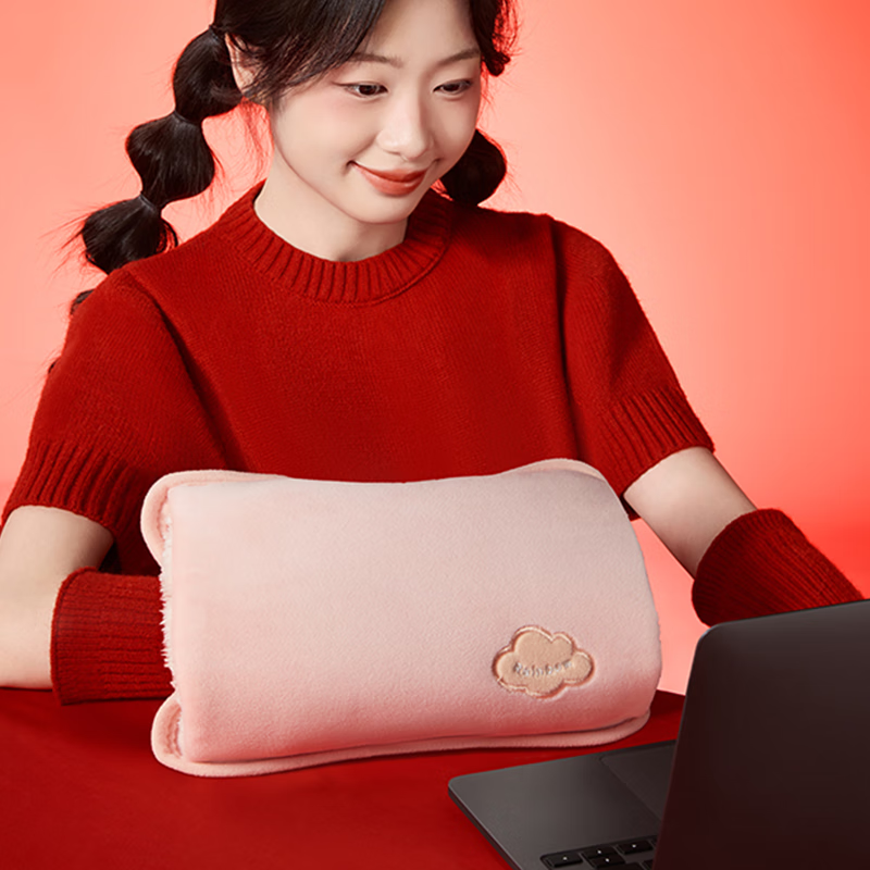 彩虹免洗亲肤绒插手电热暖手宝T322-L 蓝色高清大图