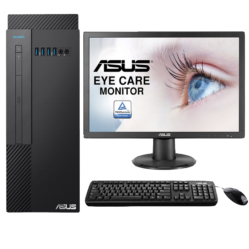 华硕(ASUS) D642MF 商用台式电脑 21.5英寸（I5-9500 4G 1T DOS）