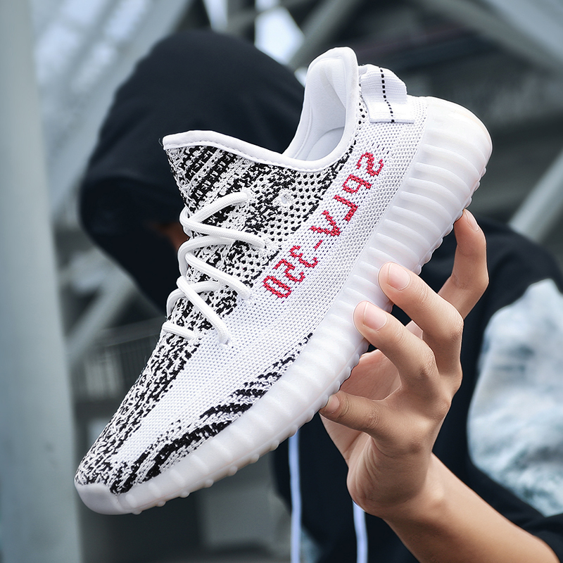 男正品s350椰子鞋350v2正版白斑马真爆yeezey椰子鞋ins男鞋