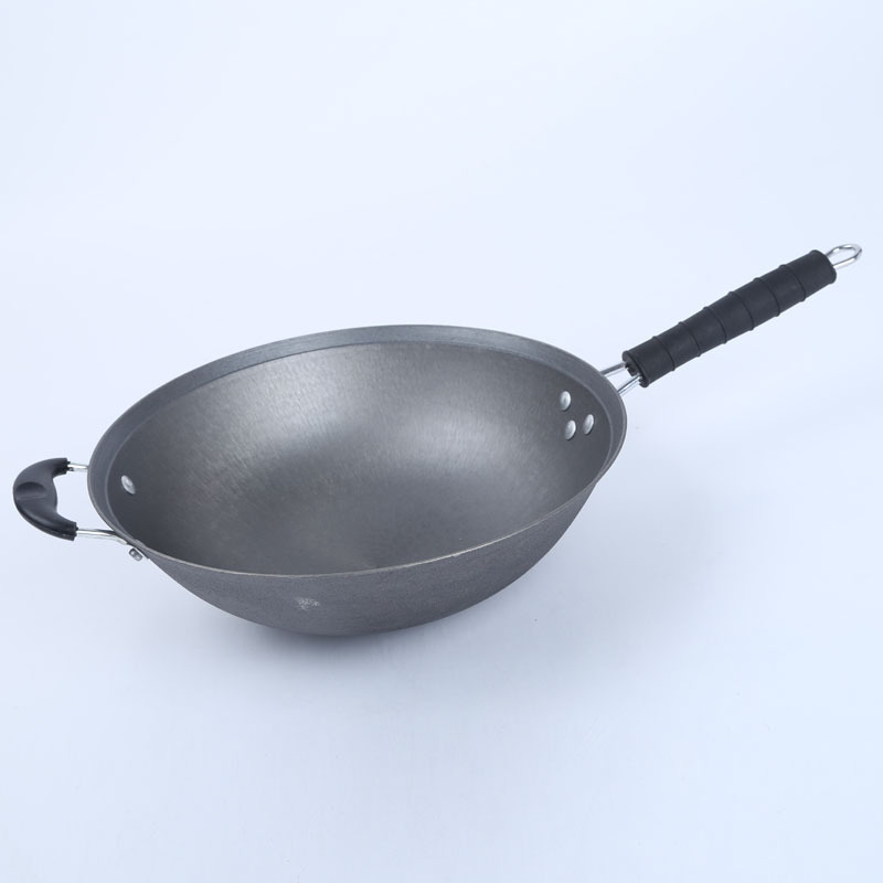 乐创 (lecon)商用无涂层铸铁炒锅 LC-CG36