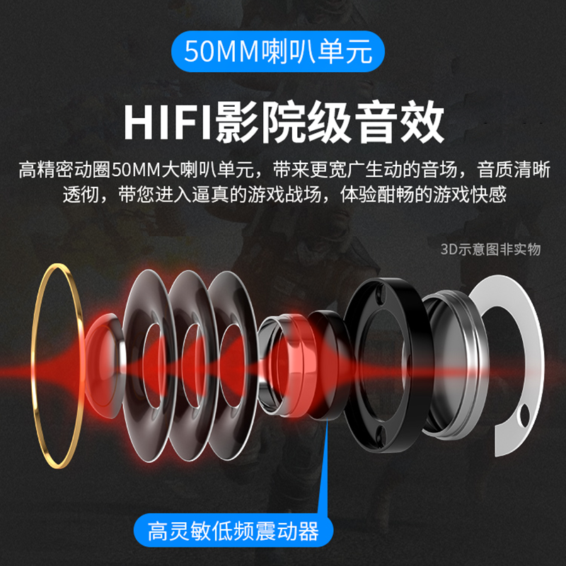 ULA/狼蛛G91电脑耳机头戴式耳麦电竞游戏专用听声辩位台式笔记本有线带麦克风话筒科技黑双孔版