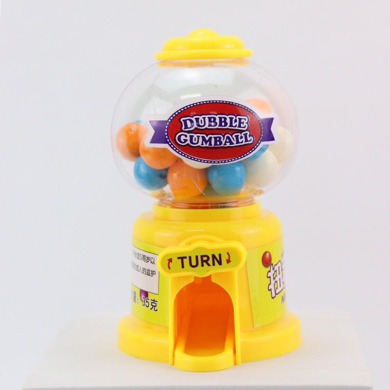 彩虹糖迷你摇奖机儿童生日玩具闪光小糖豆机水果酸劲味糖果机礼物扭蛋