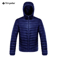 三极户外(Tripolar) TP9070 羽绒服男秋冬超轻薄款羽绒服短款大码运动休闲连帽羽绒外套