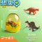 绿彩虹光恐龙橡皮擦学生专用萌宠小恐龙造型儿童文具用品小学生创意学习用品卡通橡皮恐龙小号网红橡皮擦幼儿园 10个恐龙蛋-7