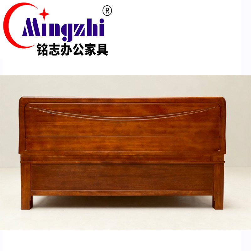 铭志办公家具 实木床 MZC003（1500*2000*1130mm、1800*2000*1130mm）张高清大图