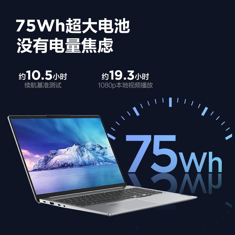 联想小新Pro16 2022款16英寸轻薄本笔记本电脑(12代酷睿i5-12500H 16G 512G 2.5K 120Hz) 皓月银高清大图