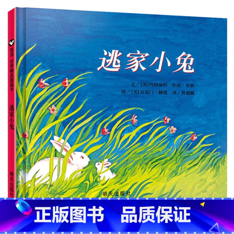 逃家小兔 【正版】花婆婆课外书二年级绘本精装硬壳皮3-6岁幼少儿童宝宝睡前早教启蒙图画故事书籍小学生一二三年级阅读课外非