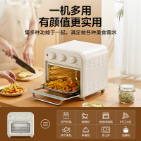 美的(Midea)家用多功能空气炸锅电烤箱PT1510 高效脱脂 360°循环热风 15L