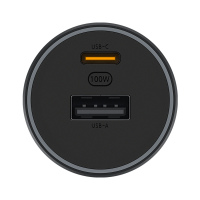 [官方旗舰店]小米车载充电器快充版1A1C 100W MAX 快充/USB-A,USB-C双口输出/环形炫彩灯