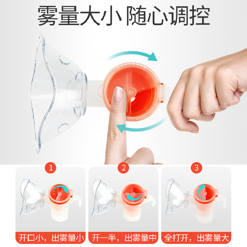 富林(FOLEE) 雾化器 雾化吸入器 WP03-A*5套 雾化机儿童小儿婴儿医疗专用化痰雾化器宝宝医用家用吸雾 吸入式