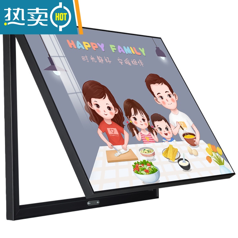 敬平电表箱装饰画一家四口餐厅弱电箱免打孔配电箱装饰遮挡挂画电盒子装饰画高清大图