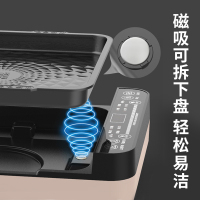 利仁(Liven)电饼铛家用电饼铛煎烤机悬浮烙饼机不粘烤盘多功能煎饼机烙饼机薄饼机上下盘单独加热加深加大火力可调C-6