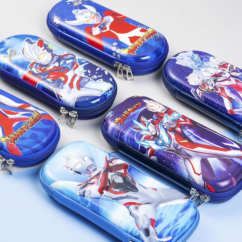 奥特曼笔袋笔盒文具盒男孩儿童小学生卡通动漫铅多功能大容量创意铅笔