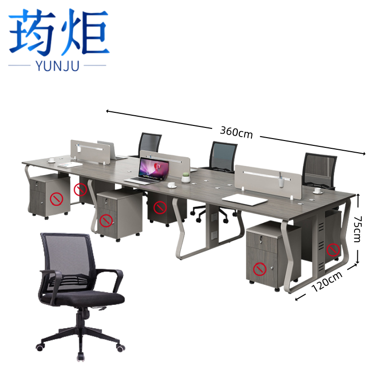 荺炬职员桌*高清大图