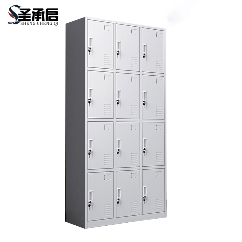 圣承启 加厚铁皮柜 十二门台高清大图