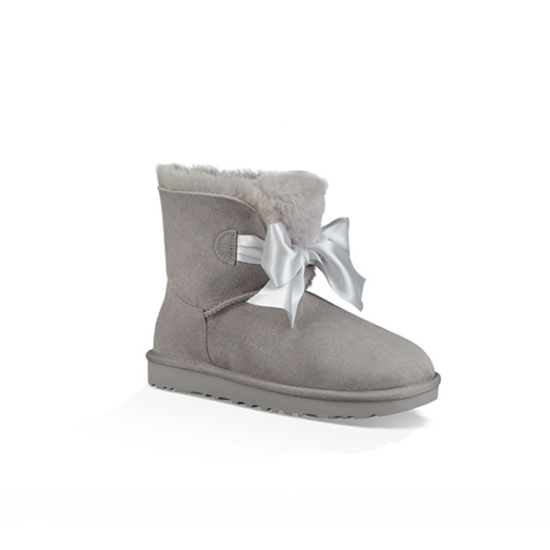 ugg 冬季新款女士雪地靴经典新奇系列蝴蝶结迷你短靴 1098360报价_参