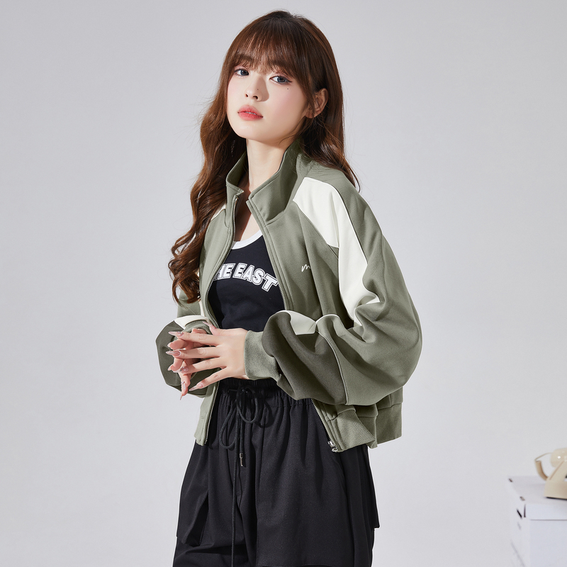 [2.5折价117元]唐狮秋季新款棒球服女ins潮短外套美式复古秋冬加厚夹克上衣