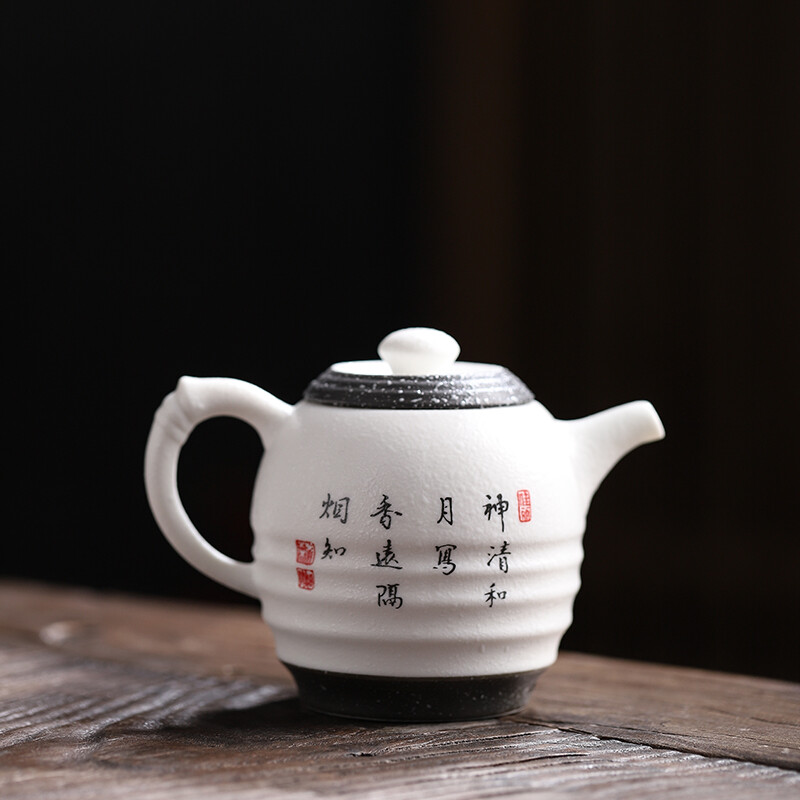 苏氏陶瓷(SUSHI CERAMICS) J0259 鸟语花香茶具套装(茶杯茶壶雪花器) 十件套 (单位:套)高清大图