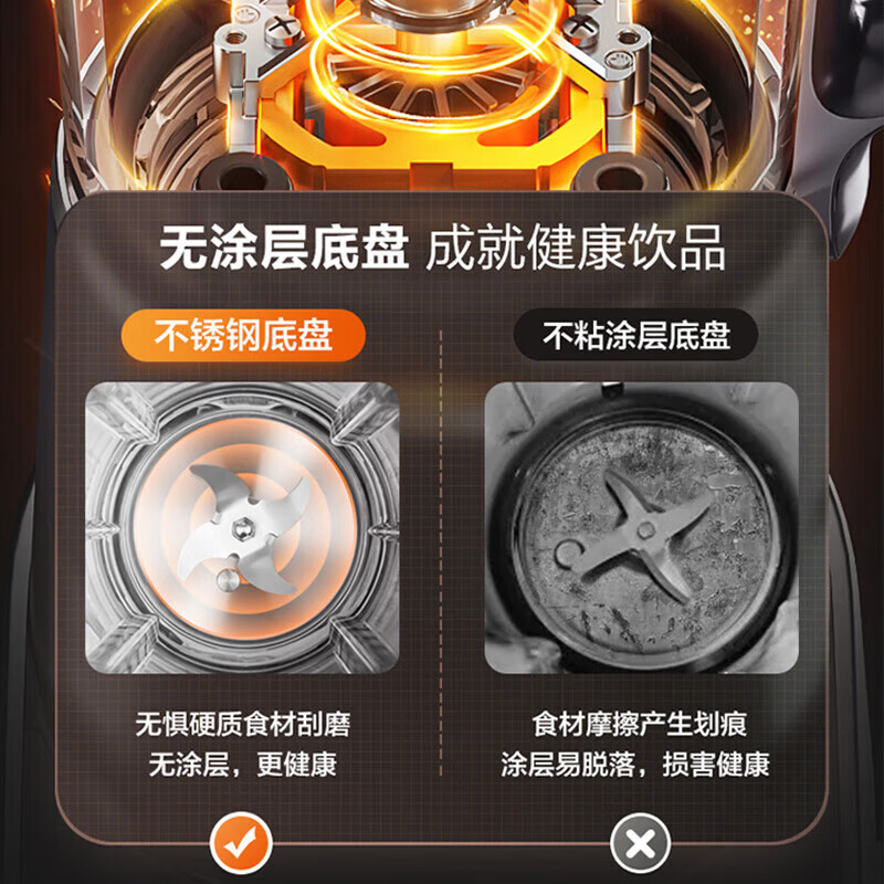 苏泊尔SUPOR破壁机豆浆机榨汁机家用一体机全自动免煮五谷杂粮米糊免洗刀盘可拆免过滤多功能料理机1.5L SPJ617R高清大图