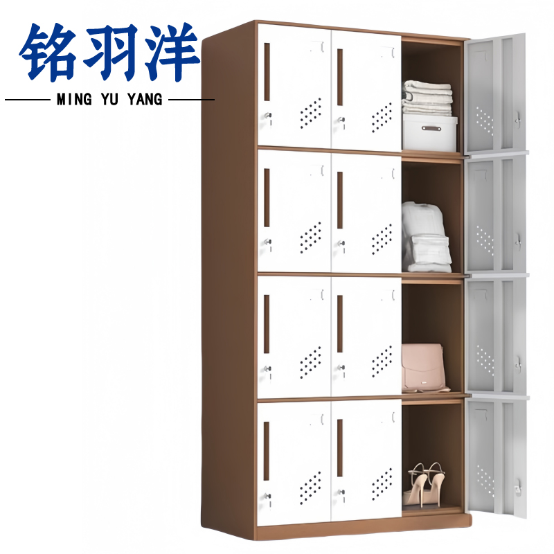 铭羽洋钢制衣柜12门90*40*185cm台高清大图