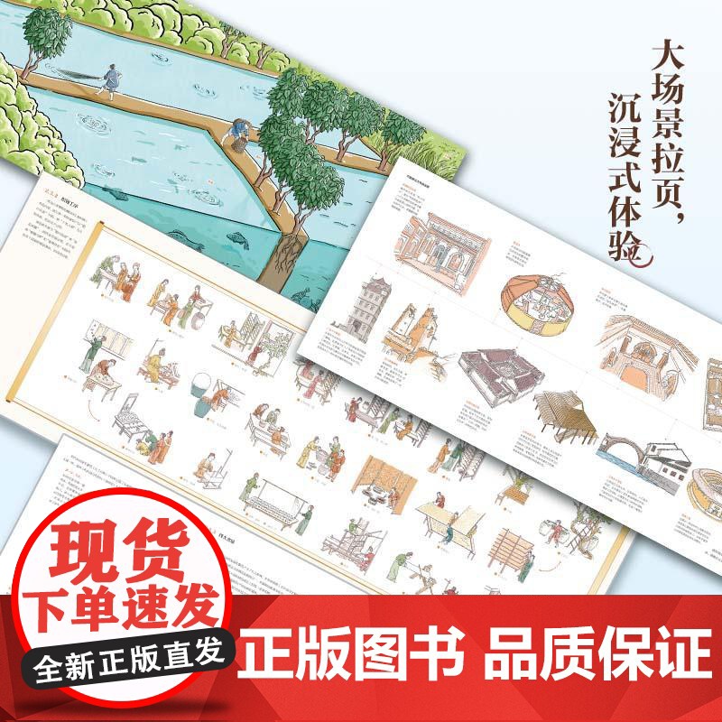 店 烟火人间 图解古人的衣食住行 中国古代的农业成就 纺织成就 建筑成就 纺织成就科普书籍 博览中国农业等精湛技术高清大图