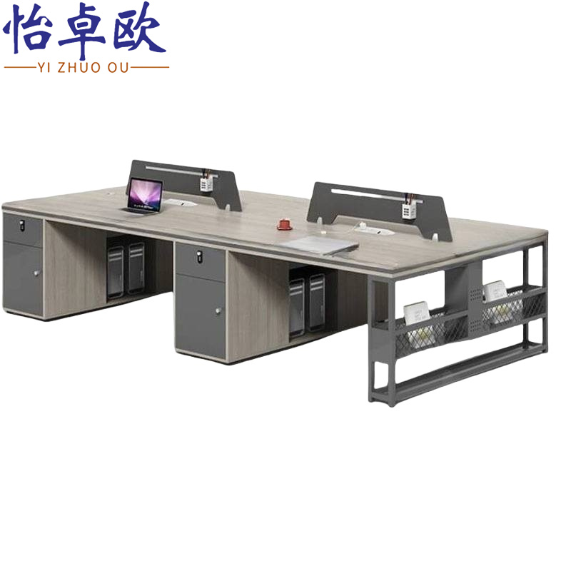 怡卓欧屏风工位四人位张高清大图