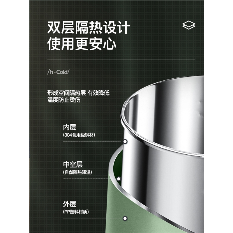 电热水壶家用烧水壶不锈钢一体保温妖怪大容量自动断电学生宿舍电水壶_莫兰迪粉普通内胆自动断电18%人选择.