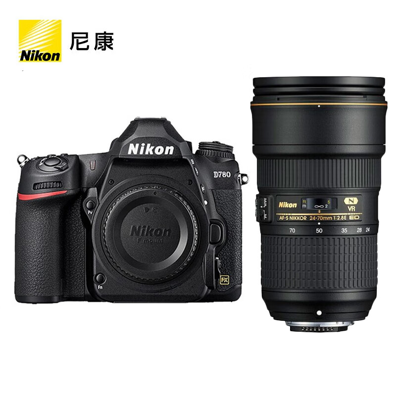尼康(Nikon)D780全画幅专业单反相机D750升级版单机身不含镜头(含512G卡+卡色G-MCUV+炭纤维脚架等)