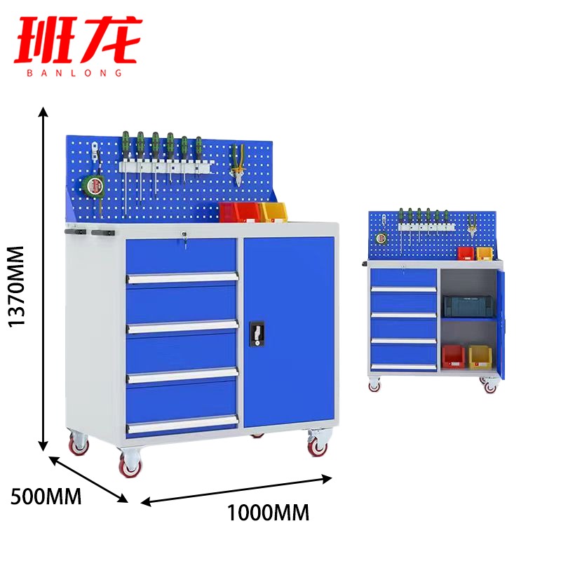 班龙工具柜四抽一门台高清大图