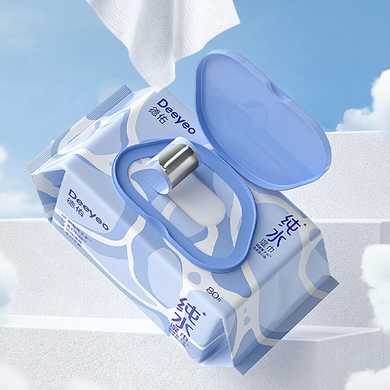 德佑湿巾80片*3包纯水清洁舒适2007DYWP012(包装随机)高清大图