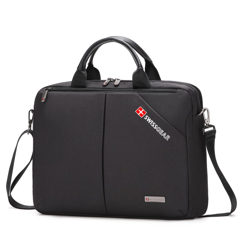 新款简约公文包商务休闲男士单肩包大容量手提电脑斜挎包