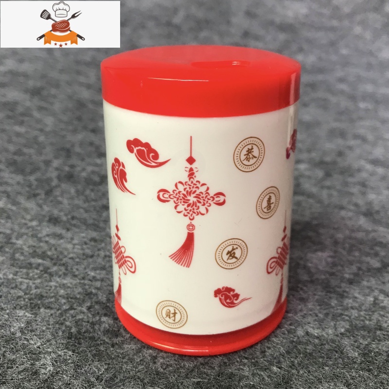 [5个装]塑料青花仿瓷牙签筒餐厅饭店牙签盒调料粉瓶家用中国风 敬平 青花牙签瓶蓝色5个高清大图