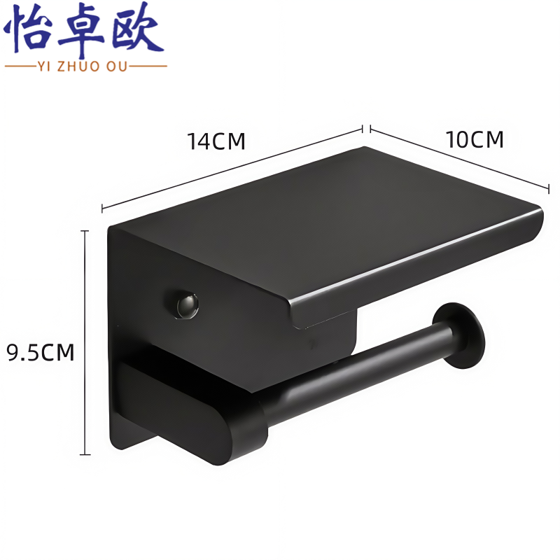 怡卓欧不锈钢纸巾架高清大图