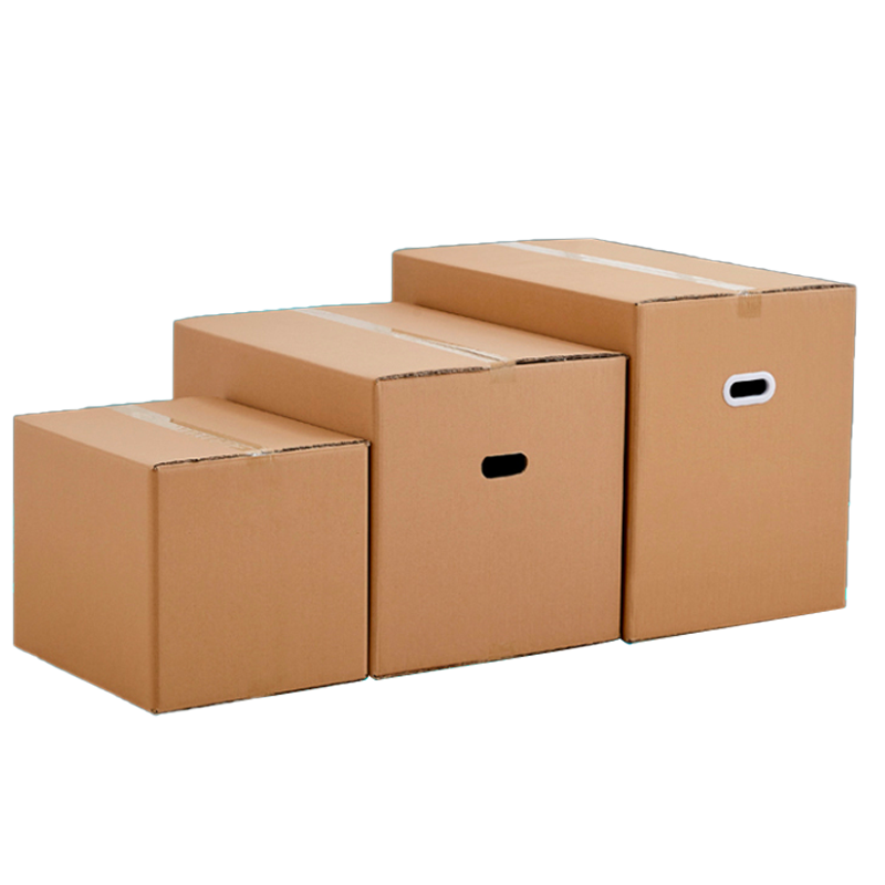 搬家箱子快递打包纸箱搬家纸箱无扣手特硬504040cm10只装
